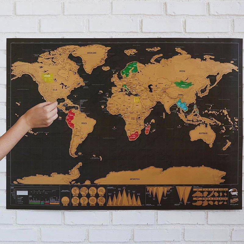 Mapa Mundi Raspable - Grande (83x60cm)