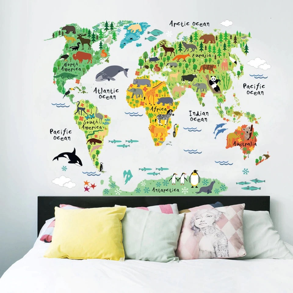 Sticker Mapa Fauna