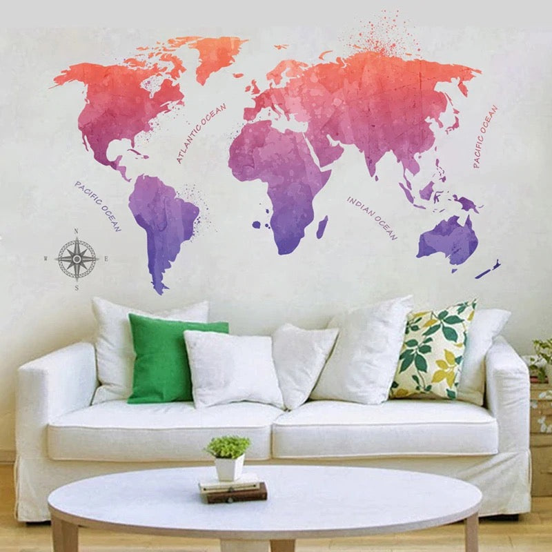 Sticker Mapa en Degradé
