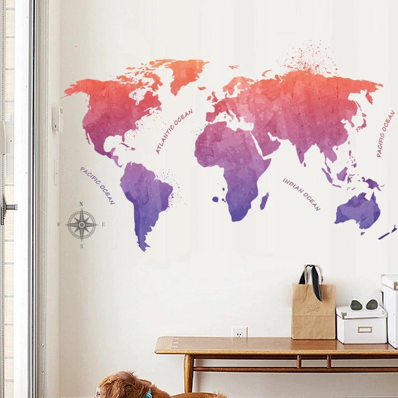 Sticker Mapa en Degradé