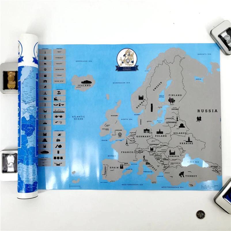 Mapa Raspable Europa